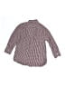 Crewcuts 100% Cotton Checkered-gingham Burgundy Long Sleeve Button-Down Shirt Size S (kids) - photo 2