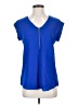 Japna Blue Short Sleeve Blouse Size S - photo 1