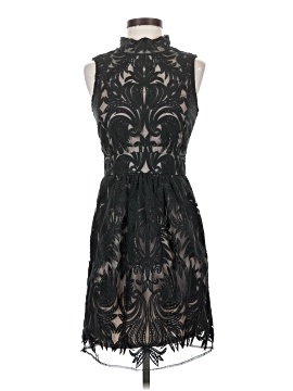 yoana baraschi black lace dress Yoana Baraschi Anthro Black Lace Embroidered Party Cocktail Dress Size 12P