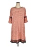 Max Studio Print Orange Casual Dress Size XL - photo 1