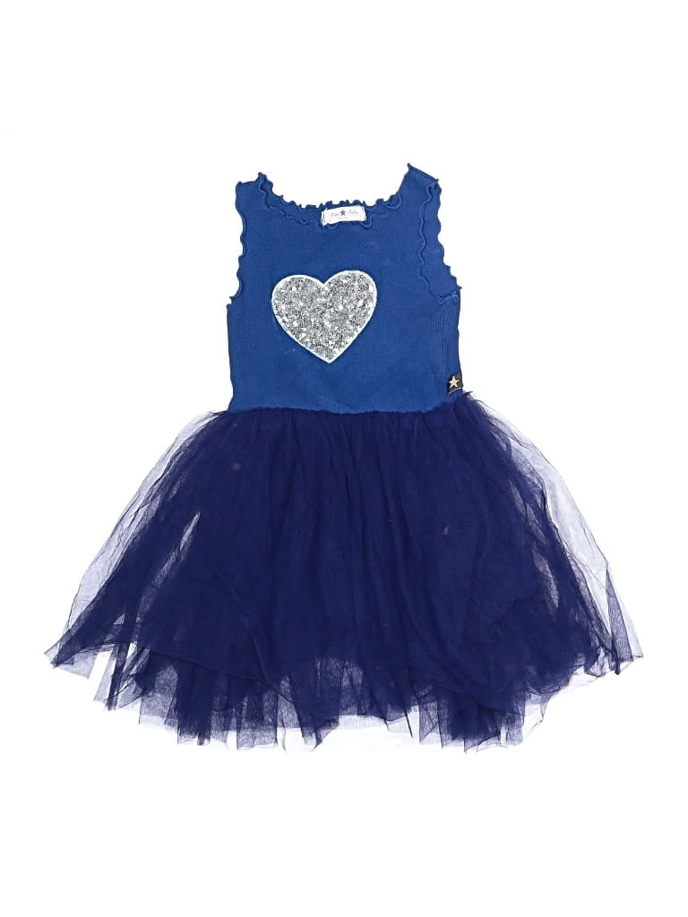 Pre-owned Petite Hailey Kids' Dress In Blue