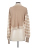 Free People Stripes Multi Color Tan Pullover Sweater Size S - photo 2