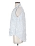 Frank & Eileen 100% Linen Stripes Blue Sleeveless Button-Down Shirt Size XS - photo 5
