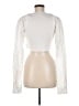 Ottolinger 100% Cotton Ivory Long Sleeve Top Size M - photo 2