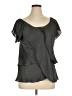 Violet & Claire 100% Polyester Gray Short Sleeve Blouse Size XL - photo 1