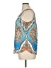 Etcetera 100% Polyester Blue Sleeveless Blouse Size 14 - photo 5