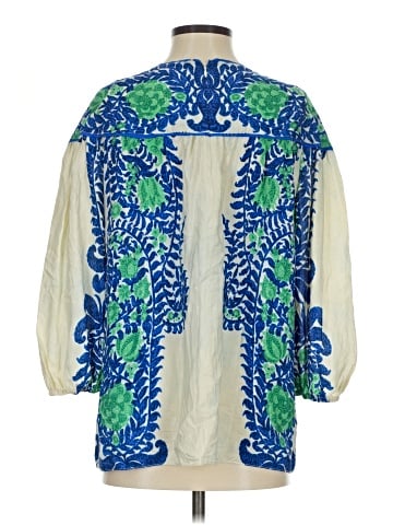 Anna Sui 3/4 Sleeve Silk Top (view 2)