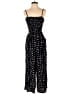 Ann Taylor LOFT Polka Dots Black Jumpsuit Size M - photo 1
