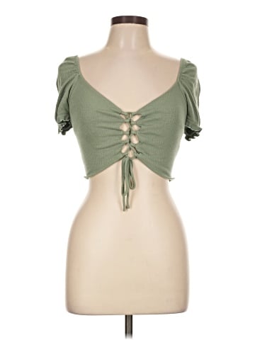 Chocolate Short Sleeve Top (view 1)