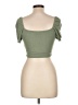 Chocolate Green Short Sleeve Top Size L - photo 2