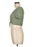 Chocolate Green Short Sleeve Top Size L - photo 5