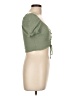 Chocolate Green Short Sleeve Top Size L - photo 4