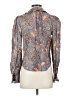 Ulla Johnson Animal Print Gray Long Sleeve Blouse Size 0 - photo 2