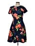 DKNY Tropical Blue Casual Dress Size 10 - photo 1
