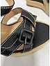 Christian Louboutin Black Calfskin Rope Zero Problem 140 Espadrille Wedges  Size EU (IT) 36 / US 6 - photo 5