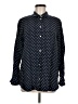 Everlane Polka Dots Blue Long Sleeve Button-Down Shirt Size 6 - photo 1