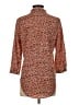 Jaclyn Smith Animal Print Orange 3/4 Sleeve Blouse Size S - photo 2