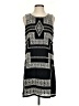 Parker 100% Polyester Graphic Black Casual Dress Size S - photo 1