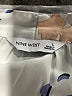 Nine West 100% Polyester Print Ivory Short Sleeve Blouse Size L - photo 7
