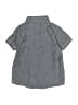 Carter's 100% Cotton Chevron-herringbone Blue Short Sleeve Button-Down Shirt 12-18 MO / 18 MO - photo 2