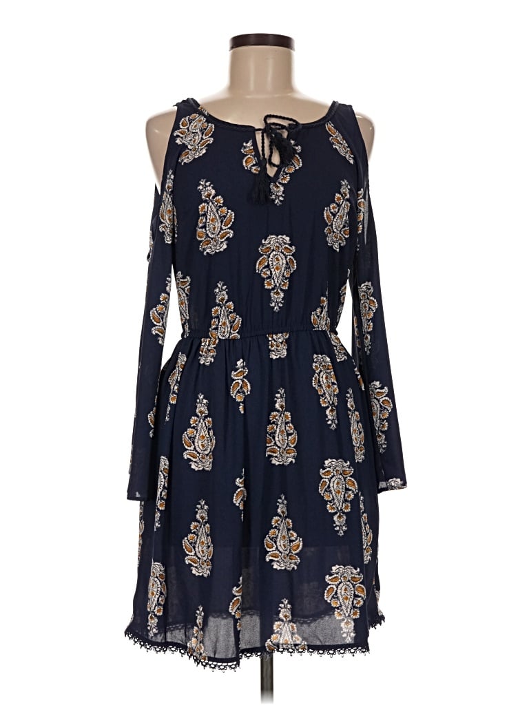 Pre-owned Xhilaration Casual Dress In Blue