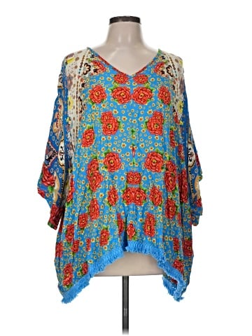 FARM Rio for Anthropologie 3/4 Sleeve Blouse (view 1)
