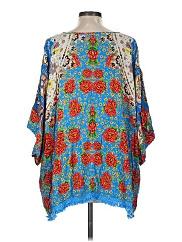 FARM Rio for Anthropologie 3/4 Sleeve Blouse (view 2)