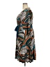 IGIGI Print Teal Casual Dress Size 18 - photo 5