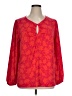 MICHAEL Michael Kors Red 3/4 Sleeve T-Shirt Size 1X - photo 1