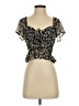 Dizzy Lizzy Black Short Sleeve Blouse Size XS - photo 1