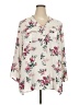 Justify Floral Ivory 3/4 Sleeve Blouse Size 3X - photo 1