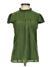 ModCloth 100% Polyester Green Short Sleeve Blouse Size XXS - photo 1