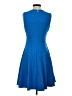 Tommy Hilfiger Solid Blue Casual Dress Size P (petite) - photo 2