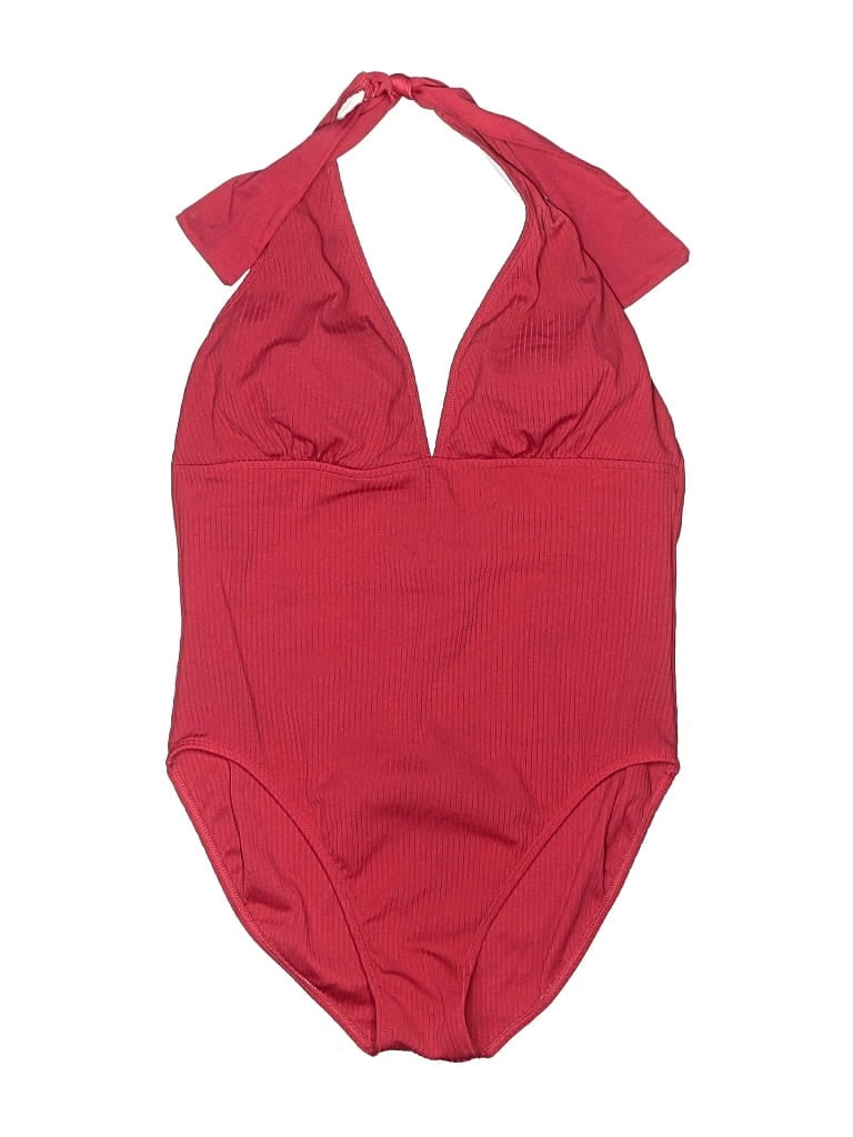 Pre-owned Merona One Piece Swimsuit In Red
