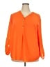 JM Collection 100% Polyester Orange 3/4 Sleeve Blouse Size XXL - photo 1