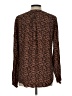 Well Worn 100% Viscose Brown Long Sleeve Blouse Size L - photo 2