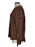 Well Worn 100% Viscose Brown Long Sleeve Blouse Size L - photo 5