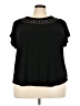 89th & Madison Black Short Sleeve Top Size 3X - photo 1