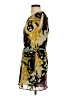 Glam 100% Polyester Graphic Yellow Cocktail Dress Size S - photo 5