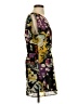 Glam 100% Polyester Graphic Yellow Cocktail Dress Size S - photo 4