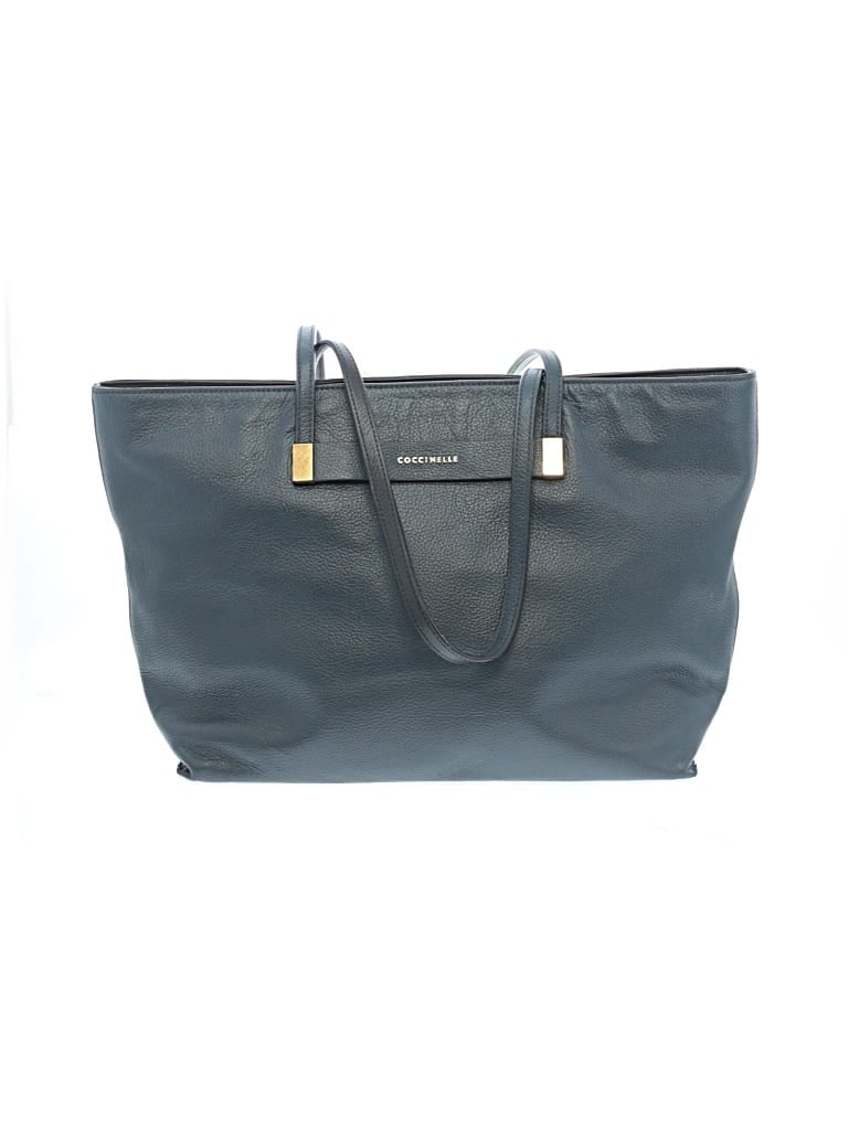 Pre-owned Coccinelle Leather Tote Bag In Gray