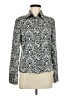 East5th 100% Polyester Paisley Silver Long Sleeve Blouse Size 6 - photo 1