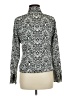 East5th 100% Polyester Paisley Silver Long Sleeve Blouse Size 6 - photo 2