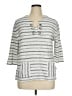 Onque Silver 3/4 Sleeve Top Size XL - photo 1