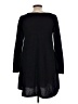 Peppermint Solid Black Casual Dress Size L - photo 2