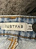 Just Fab 100% Cotton Blue Denim Shorts Size 33 waist - photo 3