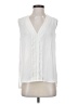 Ann Taylor 100% Polyester Ivory Sleeveless Blouse Size S - photo 1