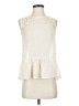 Monteau 100% Polyester Ivory Sleeveless Blouse Size S - photo 1