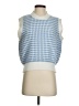 Cloud Ten Houndstooth Blue Sweater Vest Size S - photo 1