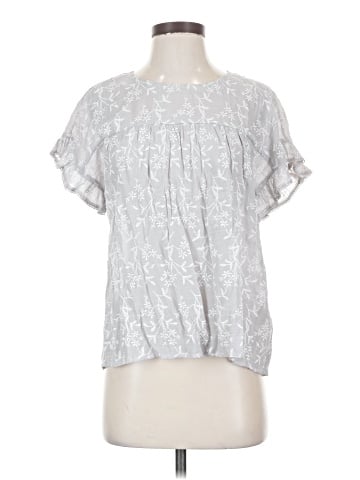 Hem & Thread Short Sleeve Blouse (view 1)
